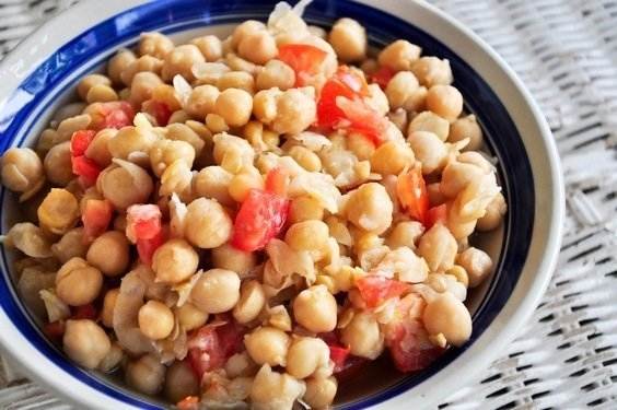 Garlic Channa Salad