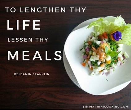 To lengthen thy life, lessen thy meals