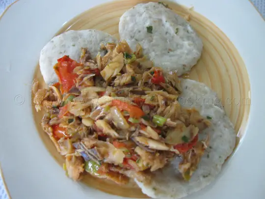 dumpling and saltfish