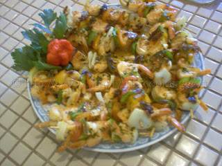 shrimp kebabs