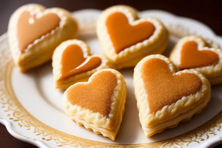 puff pastry valentine cookies