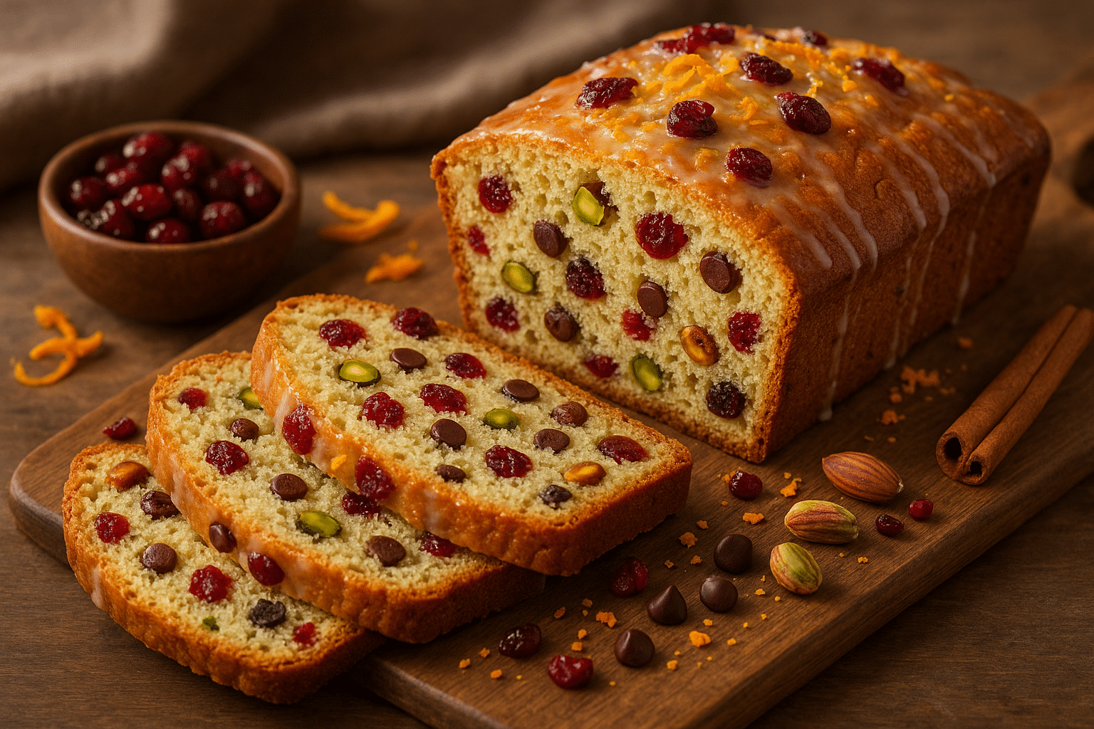 polka-dot quick bread